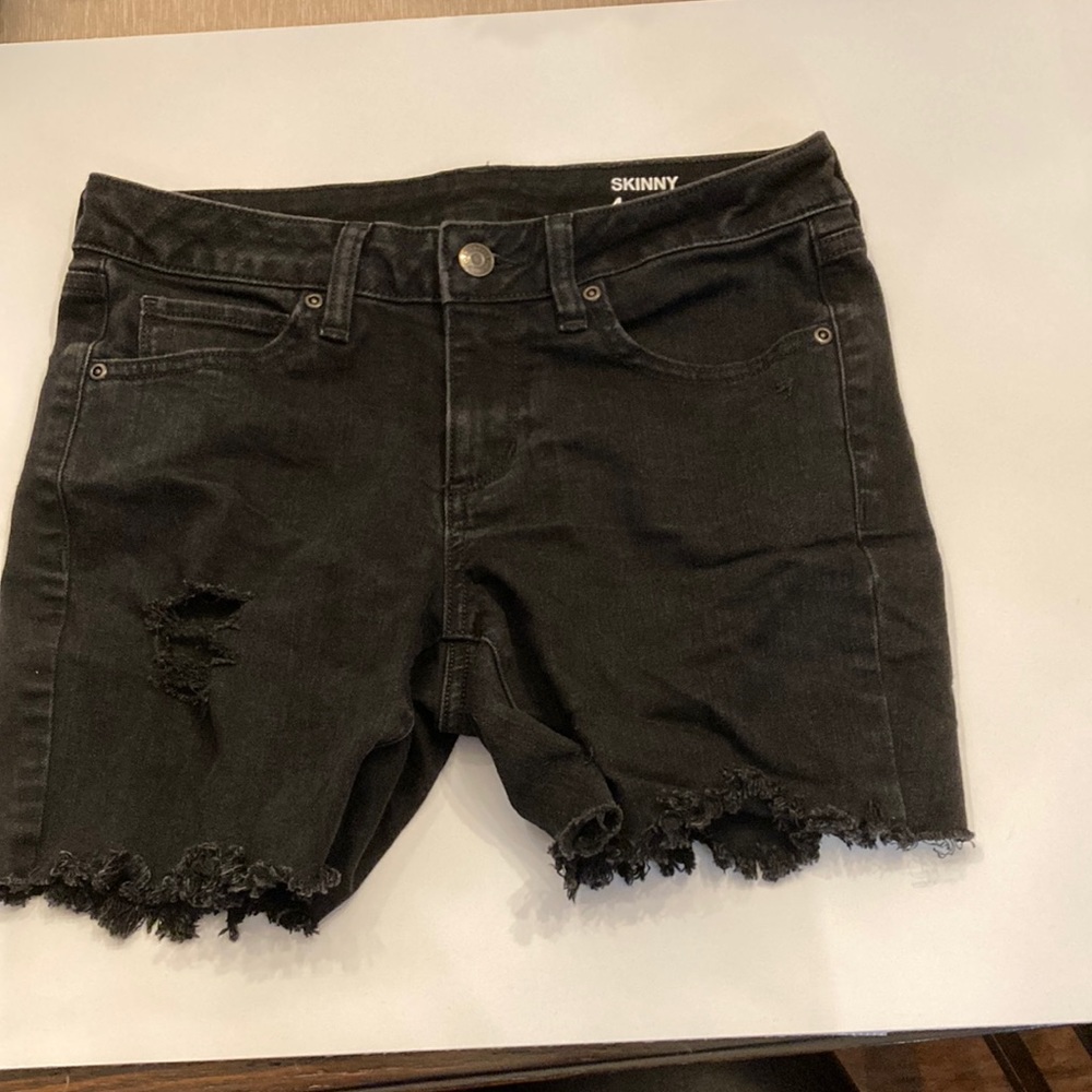 Sonoma Jean shorts 83% cotton 16% polyester 1% spandex Distressed at the bottom